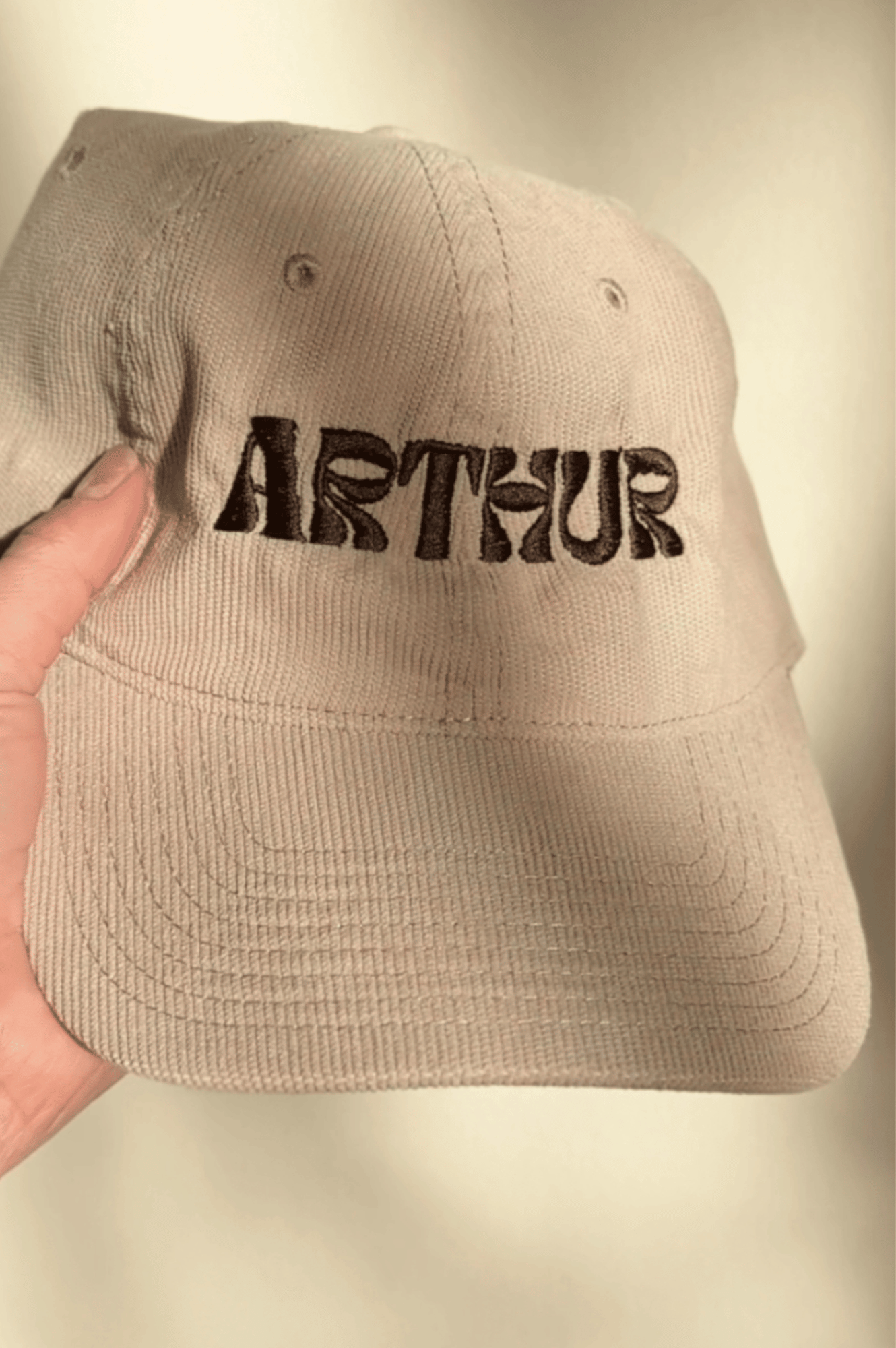 Custom Pet Name Corduroy Hat