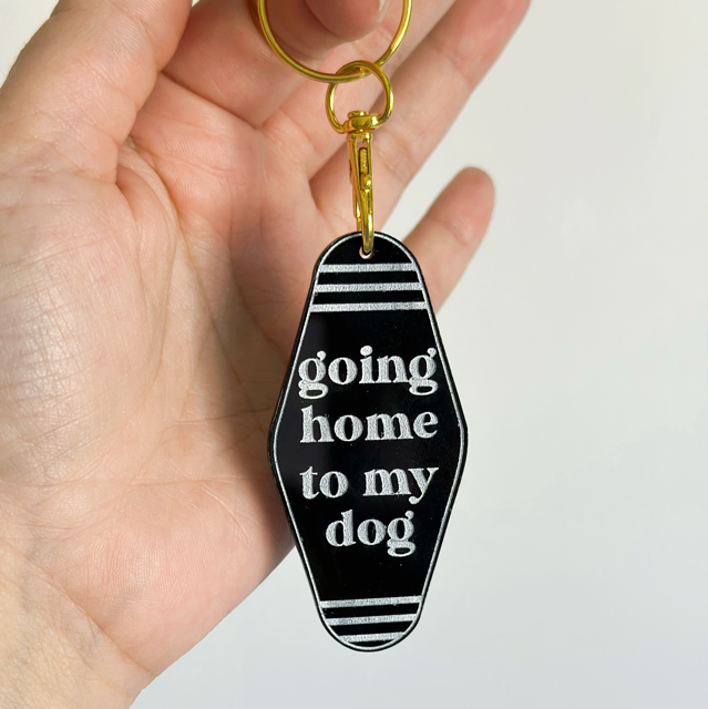 Going Home To My Dog Keychain
