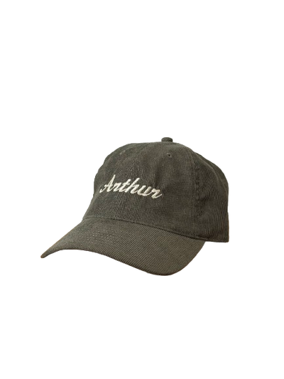 Custom Pet Name Corded Hat (Olive)