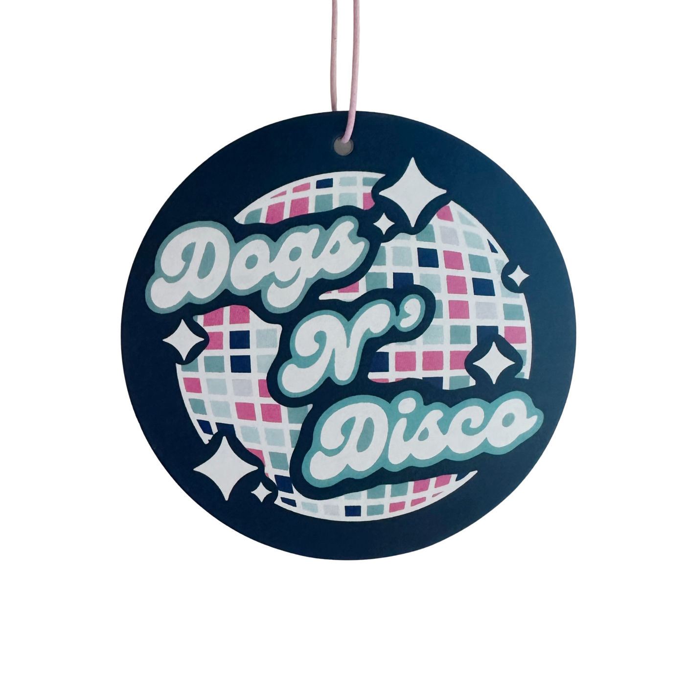 Dogs & Disco Car Air Freshener - Coconut