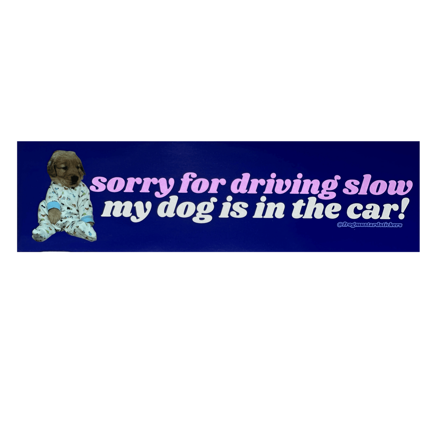 Sorry for Driving Slow Bumper Sticker