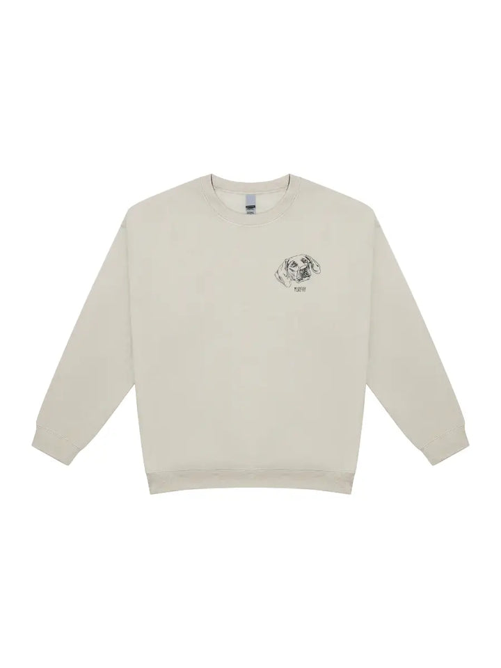 [GRAVER]★HUMAN PUPPY WORK BACK LOGO SWEATSHIRT Human Puppy Work Back Logo Sweatshirt - GRAVER | 60% - Asian